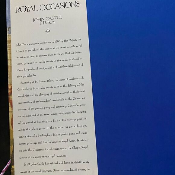 Royal Occasions: Watercolors and Drawings Hardcover - Picture 4 of 4